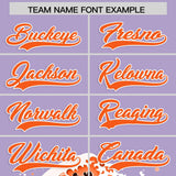 Custom Light Purple Wave Graffiti Pattern Authentic Baseball Jersey