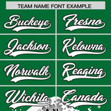 Custom Kelly Green Wave Graffiti Pattern Authentic Baseball Jersey