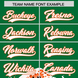 Custom Kelly Green Wave Graffiti Pattern Authentic Baseball Jersey