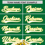 Custom Kelly Green Wave Graffiti Pattern Authentic Baseball Jersey