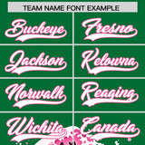 Custom Kelly Green Wave Graffiti Pattern Authentic Baseball Jersey