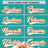 Custom Aqua Wave Graffiti Pattern Authentic Baseball Jersey