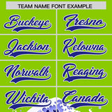 Custom Neon Green Wave Graffiti Pattern Authentic Baseball Jersey