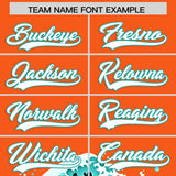 Custom Orange Wave Graffiti Pattern Authentic Baseball Jersey