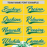 Custom Gold Wave Graffiti Pattern Authentic Baseball Jersey
