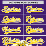 Custom Purple Wave Graffiti Pattern Authentic Baseball Jersey