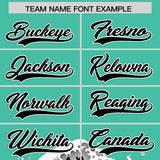Custom Bright Green Wave Graffiti Pattern Authentic Baseball Jersey