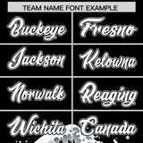 Custom Black Wave Graffiti Pattern Authentic Baseball Jersey
