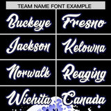 Custom Black Wave Graffiti Pattern Authentic Baseball Jersey