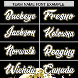 Custom Black Wave Graffiti Pattern Authentic Baseball Jersey
