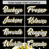 Custom Black Wave Graffiti Pattern Authentic Baseball Jersey