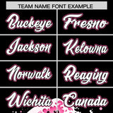 Custom Black Wave Graffiti Pattern Authentic Baseball Jersey