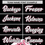 Custom Black Wave Graffiti Pattern Authentic Baseball Jersey