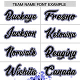 Custom White Wave Graffiti Pattern Authentic Baseball Jersey
