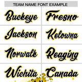 Custom White Wave Graffiti Pattern Authentic Baseball Jersey