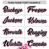 Custom White Wave Graffiti Pattern Authentic Baseball Jersey
