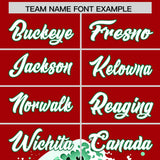 Custom Red Wave Graffiti Pattern Authentic Baseball Jersey