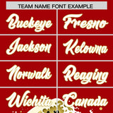 Custom Red Wave Graffiti Pattern Authentic Baseball Jersey