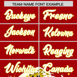 Custom Red Wave Graffiti Pattern Authentic Baseball Jersey
