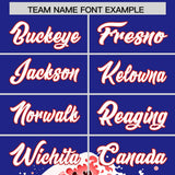 Custom Royal Wave Graffiti Pattern Authentic Baseball Jersey
