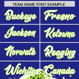 Custom Royal Wave Graffiti Pattern Authentic Baseball Jersey