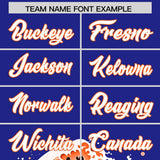 Custom Royal Wave Graffiti Pattern Authentic Baseball Jersey