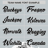 Custom Silver Wave Graffiti Pattern Authentic Baseball Jersey