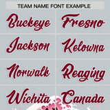 Custom Silver Wave Graffiti Pattern Authentic Baseball Jersey