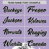 Custom Light Purple Wave Graffiti Pattern Authentic Baseball Jersey