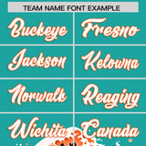 Custom Aqua Wave Graffiti Pattern Authentic Baseball Jersey