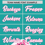 Custom Aqua Wave Graffiti Pattern Authentic Baseball Jersey