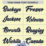 Custom Cream Wave Graffiti Pattern Authentic Baseball Jersey