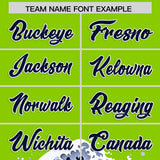 Custom Neon Green Wave Graffiti Pattern Authentic Baseball Jersey
