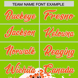 Custom Neon Green Wave Graffiti Pattern Authentic Baseball Jersey