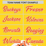 Custom Gold Wave Graffiti Pattern Authentic Baseball Jersey