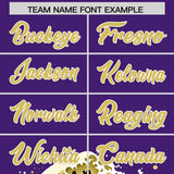 Custom Purple Wave Graffiti Pattern Authentic Baseball Jersey
