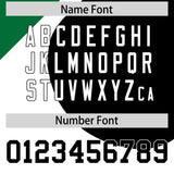 Custom White Kelly Green-Black Color Block Personalized Half Heart Pattern Authentic Baseball Jersey
