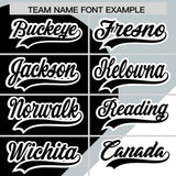 Custom Silver Black-White Color Block Personalized Half Heart Pattern Authentic Baseball Jersey