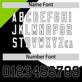 Custom Black Neon Green-White Color Block Personalized Half Heart Pattern Authentic Baseball Jersey