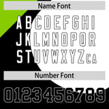 Custom Black Neon Green-White Color Block Personalized Half Heart Pattern Authentic Baseball Jersey