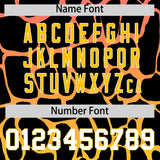 Custom Pink Gold Giraffe Graffiti Pattern Authentic Baseball Jersey