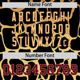 Custom Crimson Khaki Giraffe Graffiti Pattern Authentic Baseball Jersey