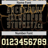 Custom Old Gold Brown Giraffe Graffiti Pattern Authentic Baseball Jersey