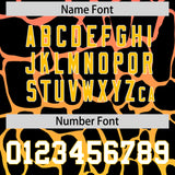 Custom Pink Gold Giraffe Graffiti Pattern Authentic Baseball Jersey