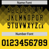 Custom Black Gold Grid Blur Pattern Authentic Baseball Jersey