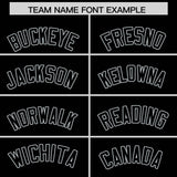 Custom Black Silver Grid Blur Pattern Authentic Baseball Jersey