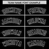 Custom Black White Grid Blur Pattern Authentic Baseball Jersey