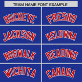 Custom Royal Red Grid Blur Pattern Authentic Baseball Jersey