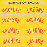 Custom Gold Orange Grid Blur Pattern Authentic Baseball Jersey