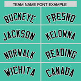 Custom Bright Green White Grid Blur Pattern Authentic Baseball Jersey